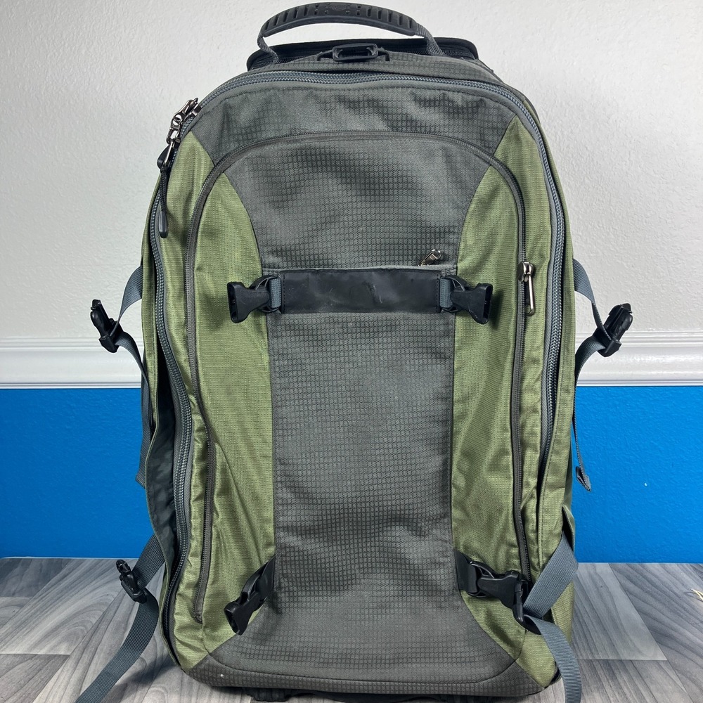 Eagle Creek Switchback Max ES 22 Rolling Backpack‎ 22" Carry On Green Luggage
